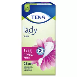 прокладки TENA Lady Ультра Мини урологические 28шт