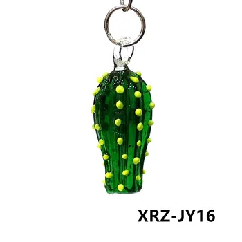 Многоцветный стеклянный кулон кактус JSSMTLP