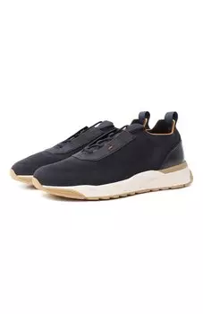 Текстильные кроссовки Santoni