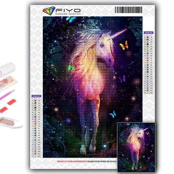 DIY 5D алмазная живопись животное Blaze Horse набор для вышивки крестом полная дрель вышивка мозаика художественная картина стразы подарок Full Round 20X30CM