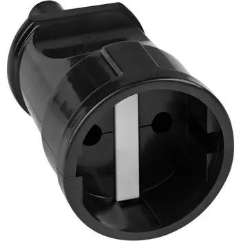 Кабельная розетка прямая без заземления duwi 24206 2 Duwi