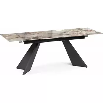 Керамический стол Ливи 140 (Ливи 140(200)х80х78 patagonia bronze / черный) Woodville арт.588023