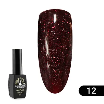 GLOBAL FASHION Гель лак Disco Gel Shine Spectrum светоотражающий 02
