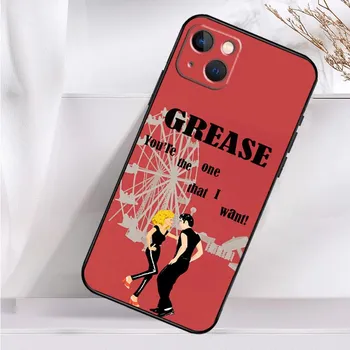 Розовый женский чехол Grease Movie для iPhone 14 16 15 Pro Max 11 12 13 Mini 7 8 Plus X XR XS MAX мягкий противоударный чехол iPhone 15 Pro