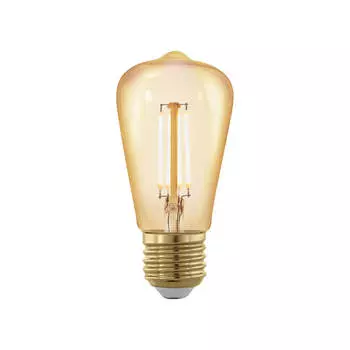 Лампа светодиодная филаментная диммируемая Eglo E27 4W 1700К золотая 11695
