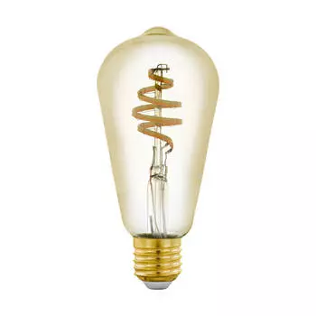 Лампа светодиодная филаментная диммируемая Eglo E27 5,5W 2200-6500K золотистая 12583