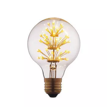 Лампа светодиодная филаментная E27 3W прозрачная G8047LED