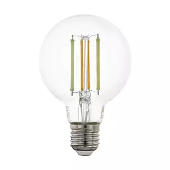 Лампа светодиодная филаментная диммируемая Eglo E27 6W 2200-6500K прозрачная 12575