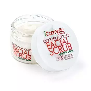 SAVONRY Скраб для лица Icosmetic с экстрактом граната