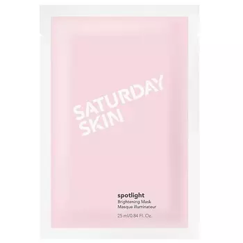 SATURDAY SKIN Охлаждающая биоцеллюлозная маска spotlight для высветления кожи лица 25.0