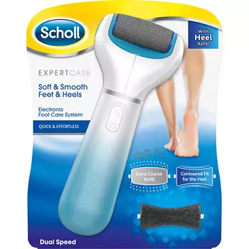 SCHOLL Электронная пилка для ног Expert care Soft and Smooth