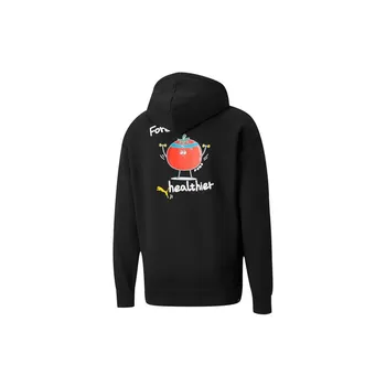 Puma Club Graphic Knit Hoodie Men Tops Черный 533198-01 M