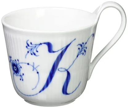 Imported Royal Copenhagen Blue Fluted Plain High Handle Mug 330ml Wedding Gift Present 1017157 [Regular Product] K белый