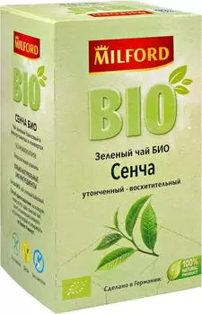Чай Милфорд БИО Зеленый сенча 20*1.75г
