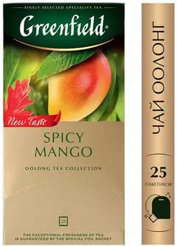 Чай Greenfield Spicy mango 25*1.5г. Доставим до двери!