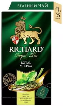 Чай зеленый Richard Royal Melissa 25*1.5гс доставкой!