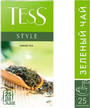 Чай зеленый Tess Style 25*1.8г - Vprok.ru Перекрёсток