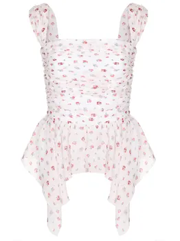 Топ шелковый ROSES AND LACE