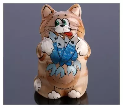 Сувенир "Кот с селедкой"