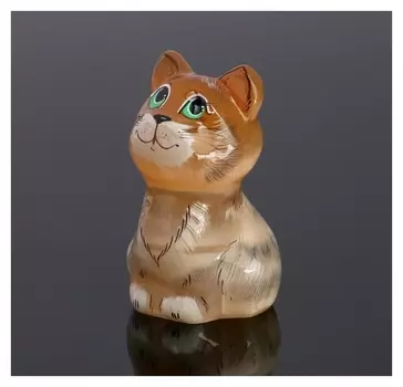 Сувенир "Котик мотя", 7,5х7 см, селенит
