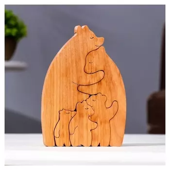 Сувенир-пазл "Семья мишек", 5 шт ,15,5х11 см