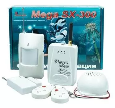 GSM-сигнализация Mega SX-300R Radio для дачи, дома, квартиры и гаража