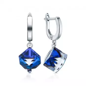 Серебряные серьги с фианитами