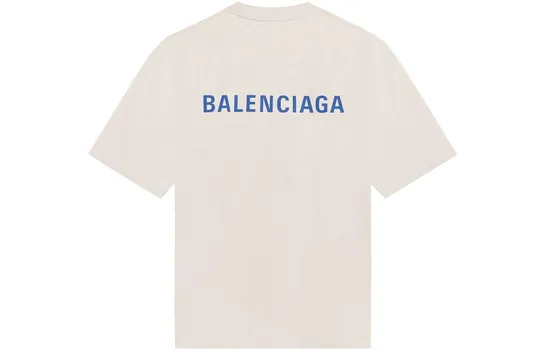 Balenciaga Мужская футболка, молочный