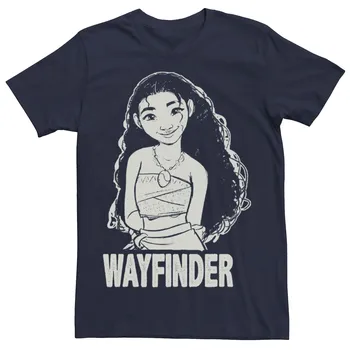 Мужская футболка с портретом Moana Wayfinder Disney