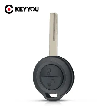 Пульт дистанционного управления KEYYOU с 2 кнопками, чехол для автомобильного ключа, чехол для Mitsubishi Colt Warior Carisma Spacestar, прямой ключ, необработанное лезвие