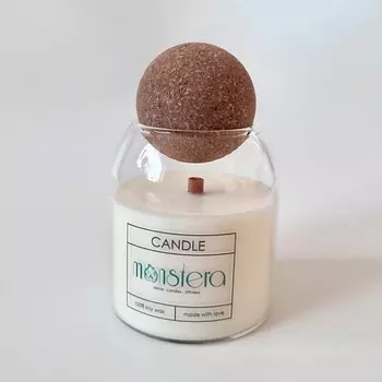 MONSTERA DECOR CANDLES DIFFUSERS Ароматическая свеча "Русская ель"