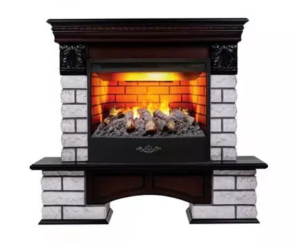Электрокамин Country Lux Rock 25/25,5 AO с очагом 3D Firestar 25,5