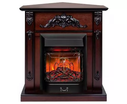 Электрокамин Anita Corner AO с очагом Majestic Lux Black RC