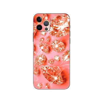 Чехол для телефона с цветными полигональными ромбами для iPhone 5 5s se 6 6s 7 8 plus x 10 XR XS 11 12 13 mini pro MAX, черная задняя крышка из ТПУ iphone 5 5S SE 2016
