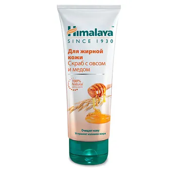 HIMALAYA SINCE 1930 Скраб для лица для жирной кожи с овсом и медом Oatmeal &amp; Honey Scrub