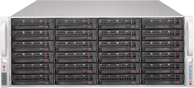Шасси серверное Supermicro Storage JBOD Chassis 4U 846BE1C-R609JBOD Up to 24 x 3.5" /Expander Backplanes(4xminiSASHD) (CSE-846BE1C-R609JBOD)