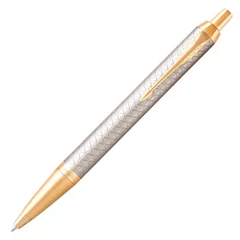 Ручка шариков. Parker IM Premium K323 (CW1931687) Grey GT M син. черн. подар.кор.