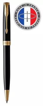 Ручка шариковая Parker Sonnet Core K530 (1931497) LaqBlack GT M черные чернила подар.кор.