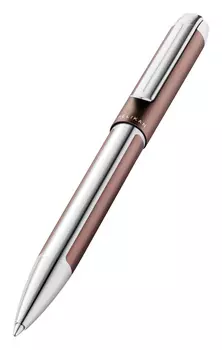 Ручка шариковая Pelikan Elegance Pura K40 (PL817424) коричневый/серебристый подар.кор.