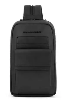 Рюкзак слинг Piquadro Finn CA5982S123/N черный кожа