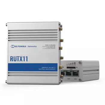RUTX (RUTX11000000) Промышленный сотовый маршрутизатор LTE Cat6 300 Мбит/С, Dual Sim, GNSS, Bluetooth (312378)