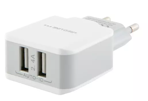 Сетевое зар./устр. Redline NC-2.4A 2.4A для Apple белый (УТ000013631)