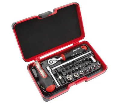 Набор Felo 06081506 бит SL/PH/Tx/HEX и головок с трещоткой ERGONIC и рукояткой SMART в кейсе, 29 шт