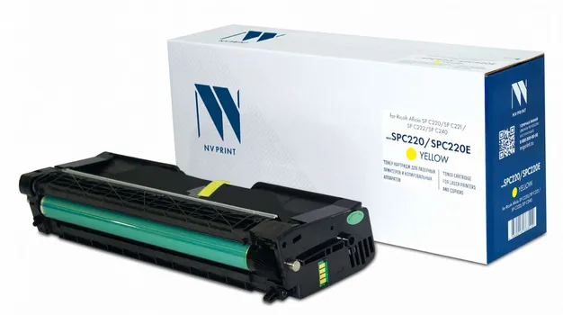 Картридж NVP NV-SPC220Y для Ricoh Aficio SP C220/SP C221/SP C222/SP C240 (406055) (2300k), yellow