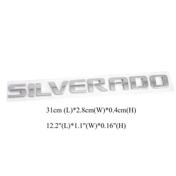 SILVERADO Автомобильная эмблема на задней крышке багажника, заводские таблички, значок для C/he/vy 1500 2500 3500 Matte black