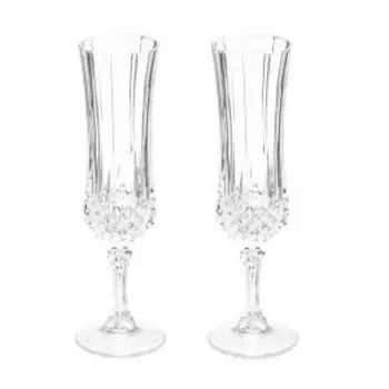 Набор бокалов для шампанского Cristal Darques Longchamp, 2 шт, 140 мл, хрустальное стекло