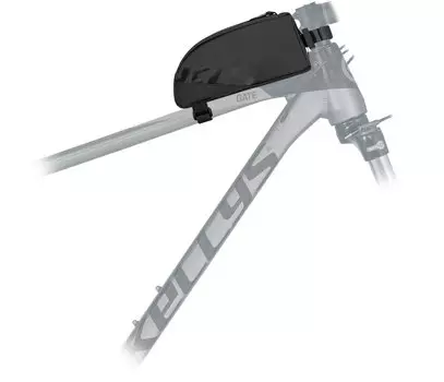 Сумка велосипедная KELLY'S RADIAN 020, на раму, 0,6 л, 21x4x9 см, Tarpaulin / 210D Nylon, черный