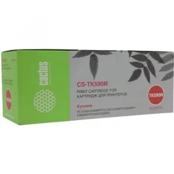 Картридж Cactus CS-TK590M для Kyocera FS-C2026MFP/C2126MFP/C2526MFP/C2626MFP/C5250DN, пурпурный