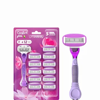 INFINITY Женская бритва +12 сменных кассет ComfortGlide