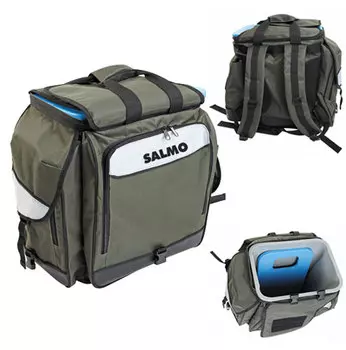 Ящик-рюкзак рыболовный зимний Salmo 61 (из трёх частей) 30х38х38см
